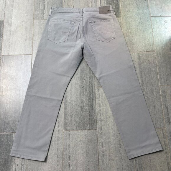 AG Adriano Goldschmied The Graduate Tailored Leg Light Gray Jeans Size 36 x 30 - Picture 5 of 7